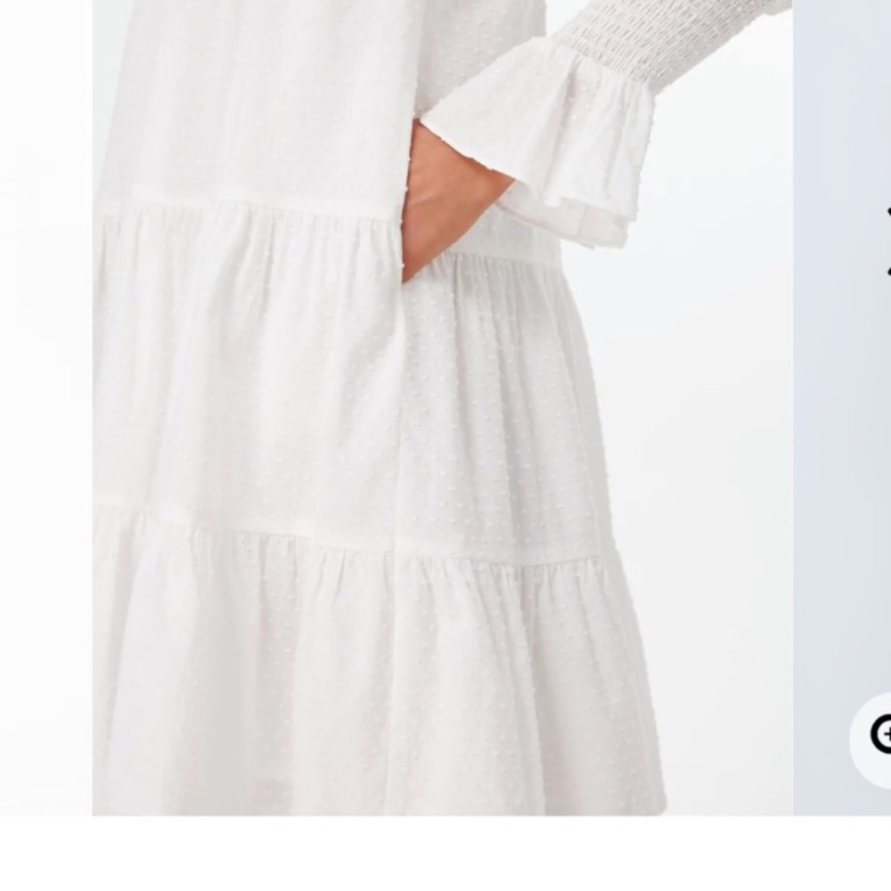 Tuckernuck Pomander Place Kenzo dress in white Swiss dot L - Picture 2 of 12